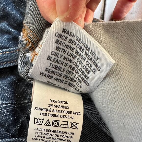 LL Bean Favorite Fit Denim Short Skirt Straight Cotton Blend Womens Sz 16 - Picture 9 of 11